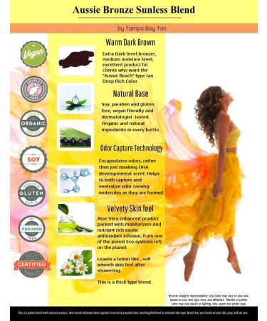 Aussie Bronze 12% Dark Sunless Airbrush Spray Tanning Solution 64oz - 2 Quarts - Buy Online on GoSupps.com