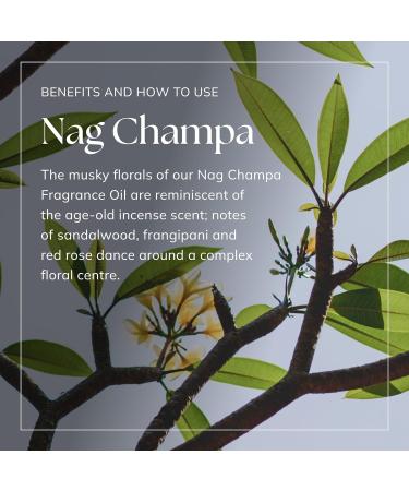 Nag Champa Fragrance Oil 10ml - Ideal for Gifts, Diffusers, Candle & Soap Making | Bath Bombs, Perfume Oil, Vegan & UK Made - Buy Online on GoSupps.com
