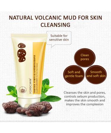 Volcanic Mud Clean Pore Cleanser Foam - Natural Moisturizing Skin Care 100ml | Boost Your Glow - Buy Online on GoSupps.com