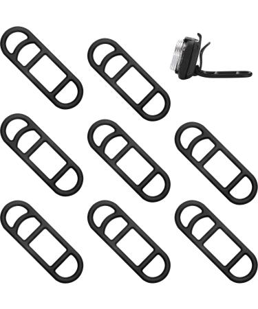 12 Pieces Bicycle Light Silicone Straps Cycling Bicycle Rubber Straps Light Silicone Mount Band for Bicycle Light Sets, Black - Buy Online on GoSupps.com