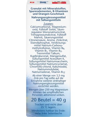 Doppelherz Sport Direct - Muscle + Energy Supplement | Magnesium Calcium & B Vitamins for Athletes | 20 Vegan Portions with Orange Flavor - Buy Online on GoSupps.com