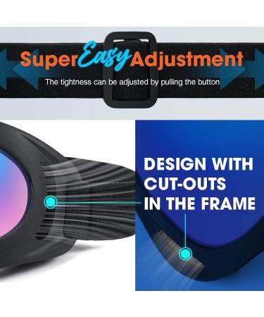 MAMBAOUT 2-Pack Snow Ski Goggles - Multicolor Lenses - Unisex Youth & Kids Fit - Buy Online on GoSupps.com