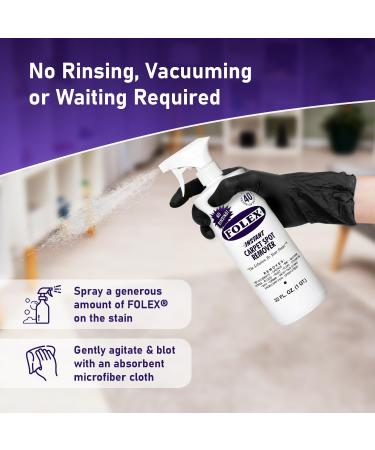 Plexon Microfiber Cleaning Cloth & Folex Instant Carpet Spot Remover Spray - 32oz & 1 Gallon Refill - Best for Tough Stains | International Shipping Available - Buy Online on GoSupps.com