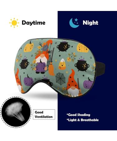 Shop Halloween Gnomes Pumpkin Sleeping Mask | Soft Adjustable Eye Blindfold for Men Women Girls & Boys - Light-Blocking Comfort - Buy Online on GoSupps.com