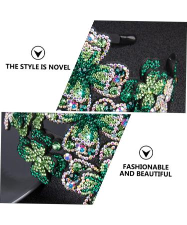 PLAFOPE Headband Headpiece Black Accessories for Women Flapper Hairband Halloween Hair Accessories Scrunchies Crystal Hairband Flapper Rhinestone Hairband Miss Leather Leaf Flowers - Buy Online on GoSupps.com