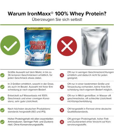 Ironmaxx 100% Whey Protein Powder - Vanilla Coffee 500g | Low Sugar Water-Soluble Multiple Flavors - International Shipping Available - Buy Online on GoSupps.com