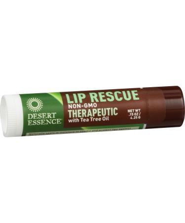 Desert Essence Lip Rescue Tea Tree - 0.15 oz | Moisturizing Lip Balm - Buy Online on GoSupps.com