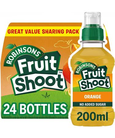 Robinsons Fruit Shoot Orange 24 x 200ml PET bottles
