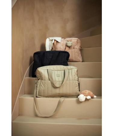 Jollein Changing Bag Puffed Moss - Olive Green - Water-Repellent Multifunctional Stroller Bag for Babies - Shop Internationally - Buy Online on GoSupps.com