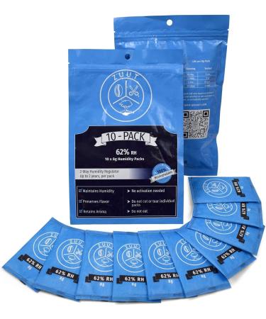2-Way Humidity Regulator Packs 62% RH 8g - 10 Pack (IMPROVED) | Maintain Perfect Moisture Levels - Buy Online on GoSupps.com