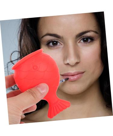SOESFOUFU Silicone Fish Lip Filler (red) Lip Suction Plumper Plumpit Lip Plumping Device Enhancer - Buy Online on GoSupps.com