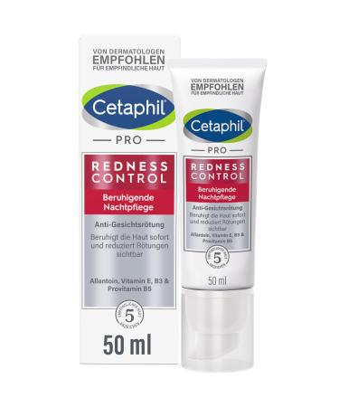 Cetaphil Pro Redness Control Soothing night care 50ml for reddening skin calms the immediately reduced overnight without fragrances clinically tested