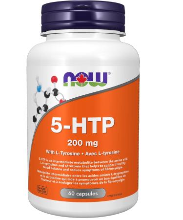 NOW Supplements 5-HTP (5-Hydroxytryptophan) 200mg Plus Tyrosine | GABA (Gamma-Aminobutyric Acid) 500mg Bundle 5-HTP + GABA 500mg Plus Vitamin B6 - Buy Online on GoSupps.com