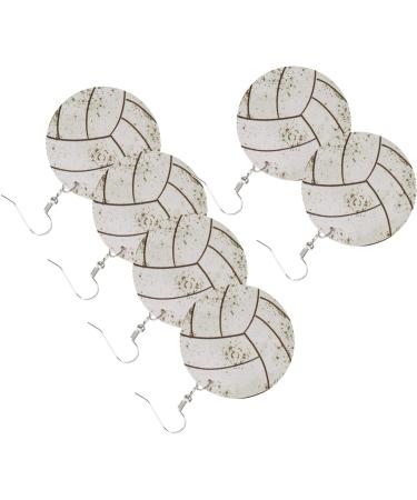 6 Pairs volleyball earrings dangle earrings Football Drop Earrings for women gifts earrings for women football earrings women womens gifts teardrop leather accessories lovers - Buy Online on GoSupps.com