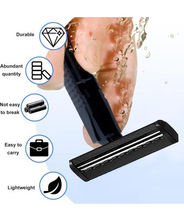 CARXS 250 Pcs Disposable Razors Twin Blade Black Disposable Razors Disposable Razors in Bulk Razor Razors Women Razor Men for Hotels Shelters Homeless Nursing Homes Charities - Buy Online on GoSupps.com