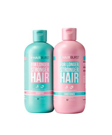 HAIR BURST Shampoo and Conditioner Set - SLS Free Hair Growth and Thickening Treatment for Women - Coconut and Avocado Scented - Suitable for All Hair Types Promotes Strong and Healthy Hair Longer Stronger Hair