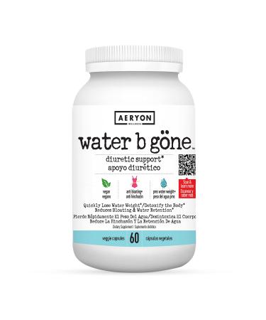 Water B Gone  Diuretic Pills for Women  Reduce Water Retention and Bloating  Find PMS Relief  60 Vegan Capsules - 20 Day Supply