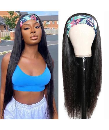 16 Inch Straight Human Hair Headband Wig for Black Women - Glueless, 150% Density, Natural Color - Pack of 1 - Buy Online on GoSupps.com
