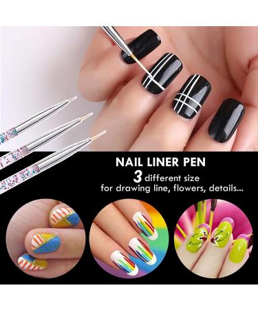 MINAYANLEO 8 Pcs Nail Art Stamper Kit - Transparent Jelly Stamper with Scraper and Brushes for Manicure DIY - Buy Online on GoSupps.com