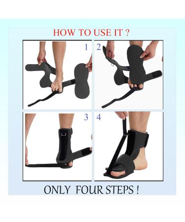 Plantar Fasciitis Night Splint - Upgrade Relief for Men & Women | Achilles Tendonitis Brace | International Shipping Available - Buy Online on GoSupps.com