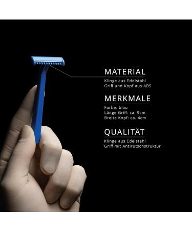 Topjess Disposable Razor with Stainless Steel Blade - Comfort & Hygiene for Dry Shave | Buy Blue Razor Online - Buy Online on GoSupps.com