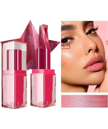 Shimmering lipstick for women - moisturizing shimmering lip balm - glittery lipstick. Moisturizing lip balm waterproof cosmetics long-lasting lipstick for - Buy Online on GoSupps.com