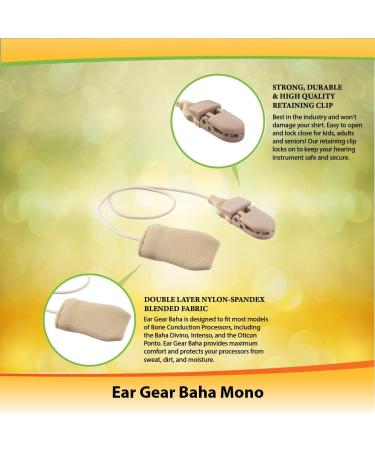Ear Gear BAHA Mono - Protect Your BAHA from Dirt Sweat & Moisture - Fits Most Models - Beige - Buy Online on GoSupps.com