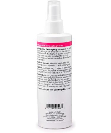 Ladibugs Detangler Spray 8oz - Best Kids Hair Detangling & Lice Deterrent | Leave-in Conditioner | Sulfate-Free & Natural | Made in USA - Buy Online on GoSupps.com