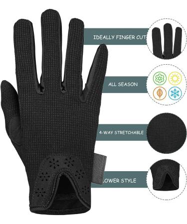 SDKSEOM Winter Horse Riding Gloves for Women & Girls - Outdoor Equestrian Mitts for Biking, Cycling & Gardening - Black Small - Buy Online on GoSupps.com