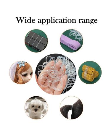 Elastic Hair Tie Cutter for Kids - 2pc Hair Tie Remover Tool with 50pc Clear Rubber Bands - Buy Online on GoSupps.com