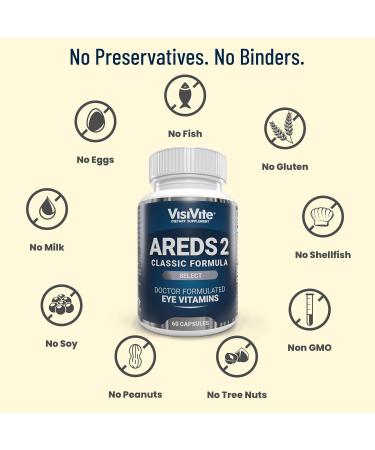 AREDS 2 Select Eye Vitamins for Macular Support - Vitamins for Eyes with Zeaxanthin Plus Lutein Macular Supplement - Premium Macular Health Formula - Eye Supplements - 60 Capsules - (Pack of 3) - Buy Online on GoSupps.com