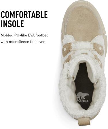 Sorel Women's Explorer II Joan Cozy Boot 7.5 - Ancient Fossil/Sea Salt - Buy Online on GoSupps.com