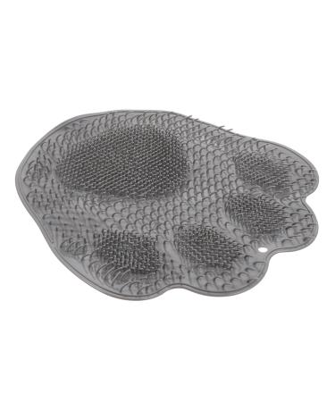 Beaupretty Tapis De Bain Pieds Antid rapant Gris Ventouses Nettoyage Dorsal Exfoliant Salle De Bain Massage Usage Domestique 36X34CM Rose