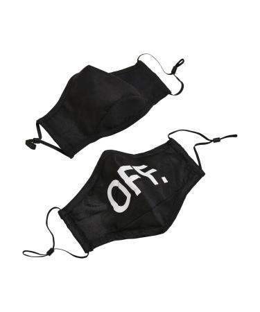 Urban Classics Unisex Face Mask OFF 2-Pack Everyday Mask 1 piece (pack of 2) black/black