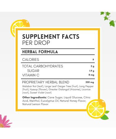 Herbion Naturals Honey Lemon Cough Drops - Natural Soothing Lozenges for Adults & Kids (Pack of 6 108 Drops) - No Artificial Flavor - Buy Online on GoSupps.com
