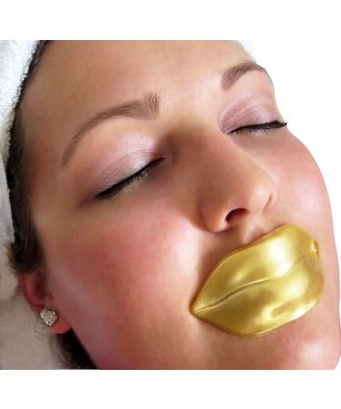 Buy 5 Pack 24K Gold Collagen Lip Treatment Masks | Hydrating Anti-Aging Lip Patches for Plumper Softer Lips - Buy Online on GoSupps.com