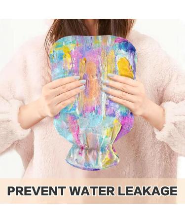 Shop Naanle Colorful Oil Painting Heat Bottle - 2L Transparent Hot Water Bottle for Pain Relief & Warmth | Ideal for Bed Hands & Feet Therapy - Buy Online on GoSupps.com