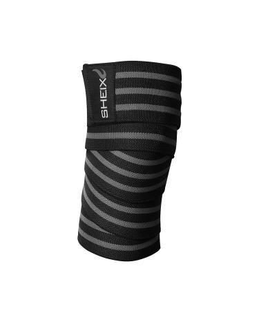 SHEIX Knee Wraps for Weightlifting-Professional Elastic Knee Support Strap for Unisex  Sleeve for Powerlifting Gym Fitness Leg Press Workout Squats Deadlift Training (Grey)  72 INCHES - Buy Online on GoSupps.com