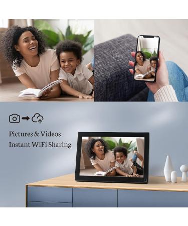 BSIMB 32GB 10.1 WiFi Digital Photo Frame | Smart Picture Frame | IPS Touch Screen | Motion Sensor | Upload Photos/Videos via App/Email | Gift for Grandparents | HD WI-FI Black - Buy Online on GoSupps.com