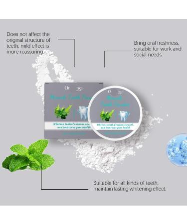 Mint-Flavored Tooth Powder - Gentle Teeth Cleaning Fresh Breath Daily Oral Care Stain Reduction Whitening Effect(1PCS) 1 Count (Pack of 1) - Buy Online on GoSupps.com