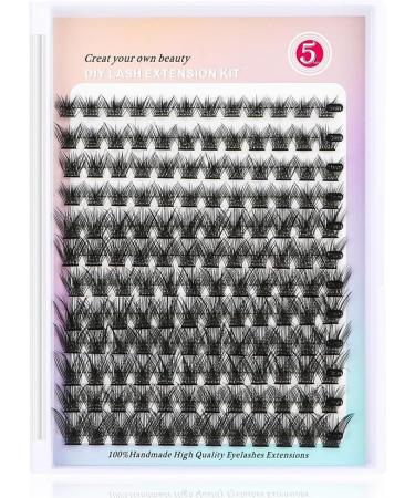 Rxuaw DIY Eyelash Extension Kit Lash Clusters 12 Rows Cluster Lashes with Glue and Tweezer for Lash Extension Beginners One - Buy Online on GoSupps.com