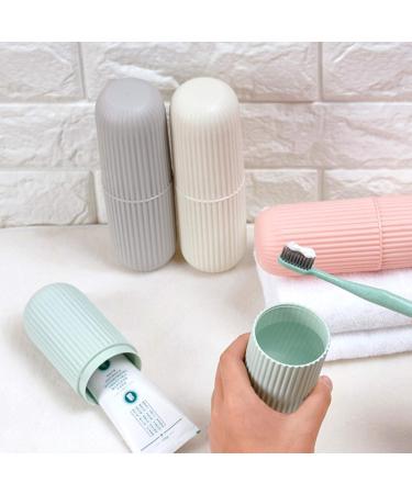 Cozlly Travel Toothbrush Set - 3 Portable Toothbrushes with Case & Holder for Camping & Travel - Ideal Toothbrush Storage Box - Buy Online on GoSupps.com