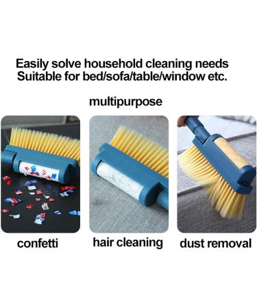 Hand Broom Brush with Roller Lint Sticker - Soft Bristles Pet Hair Cleaner for Clothes Sofa & Car Seats - Size D | International Shipping - Buy Online on GoSupps.com
