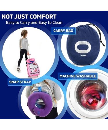 BCOZZY 3-7 Y/O Kids Travel Pillow for Car & Airplane  Soft Kids Neck Pillow for Traveling in Car Seat  Provides Double Support for Toddlers Head & Chin in Road Trips  Washable  Small Size  Navy - Buy Online on GoSupps.com
