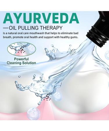 Uocasi Ayurvedic mouthwash with coconut and peppermint oil 120 ml natural mouthwash for fresh breath teeth whitening and healthier teeth and gums - Buy Online on GoSupps.com