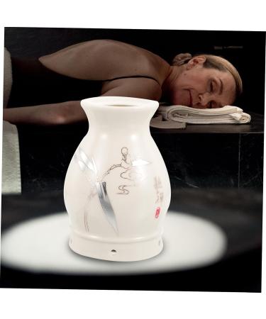 Healvian 3-in-1 Personal Hygiene Tool | Dishwasher Safe Pot Utensils | Massage & Moxibustion Accessories for Whole Body Care | Ceramic & Metal Scratching Vessel Burner - Buy Online on GoSupps.com
