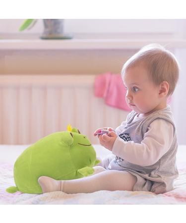 JUNERAIN Super Soft Frog Plush Stuffed Animal Hugging Pillow 35cm - Grass Green | Adorable Gift for Kids | Cuddly Toy for Boys & Girls - Buy Online on GoSupps.com