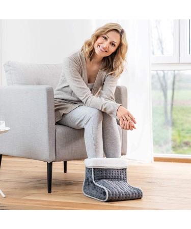 NICERAM Electric Foot Warmer with Smart Thermostat | Soft Heating Pad for Men & Women | Dark Gray Comfort - Buy Online on GoSupps.com