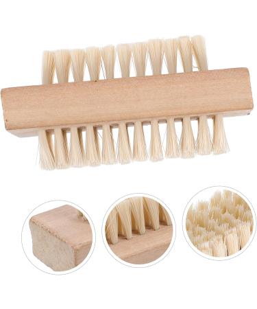 FRCOLOR Nail Clean up Brush Nail Scrubber Nail Brush for Cleaning Fingernails Hand Foot Brush Stiff Bristle Nail Brush Natural Nail Hand Brush Cleaning Brush Bamboo Miss Pedicure - Buy Online on GoSupps.com
