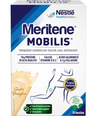 MERITENE Mobilis Dietary Supplement Vanilla Flavor 10 Sachets - Buy Online on GoSupps.com